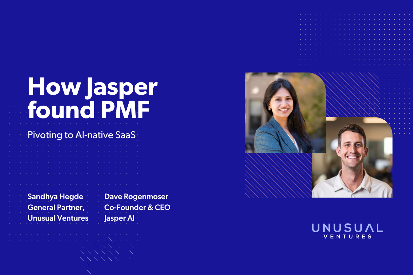 How Jasper found productmarket fit pivoting to AInative SaaS